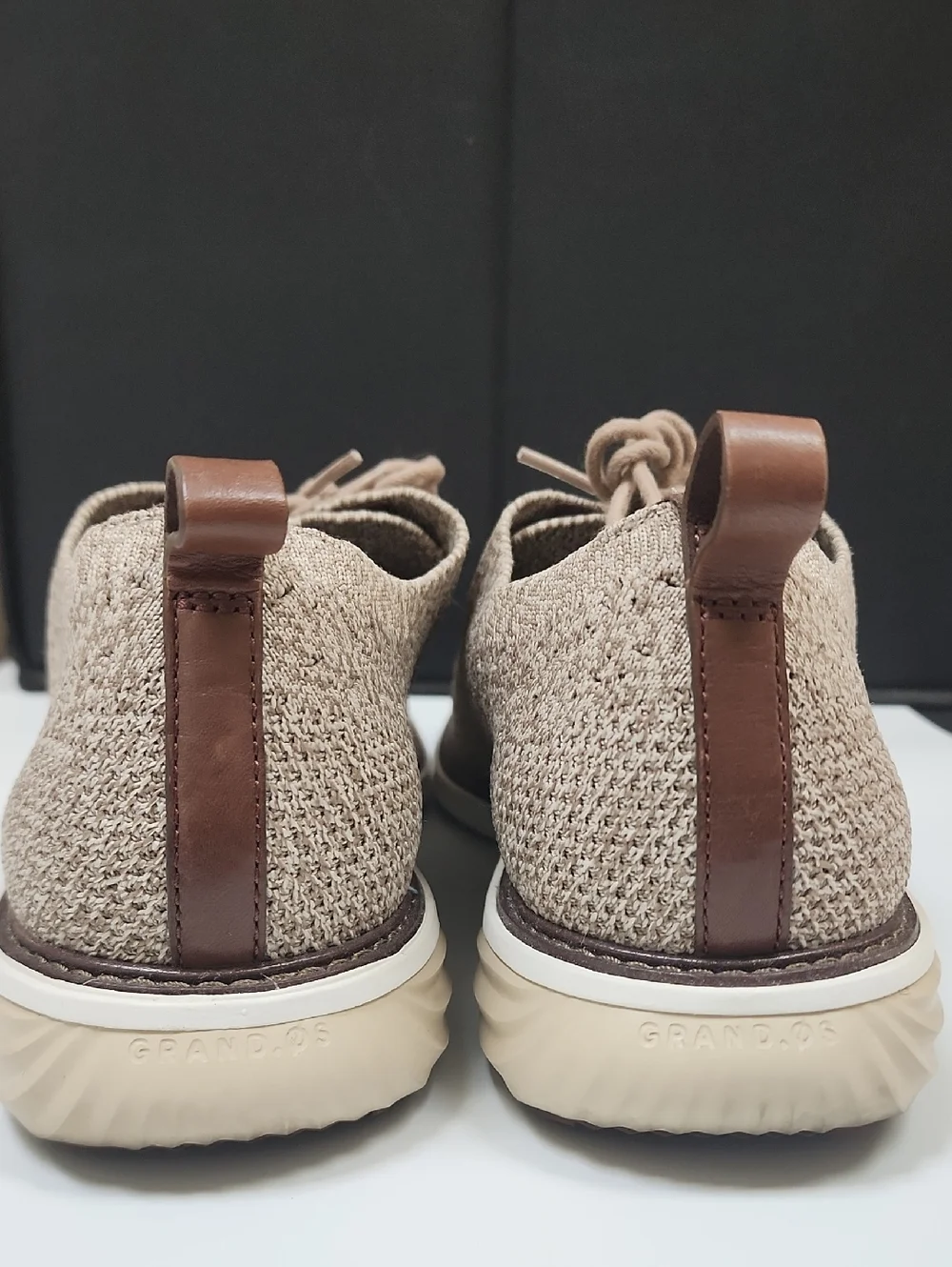 Cole Haan Size 10.5m Men's Casual Knit Lace-Up Shoes - Beige